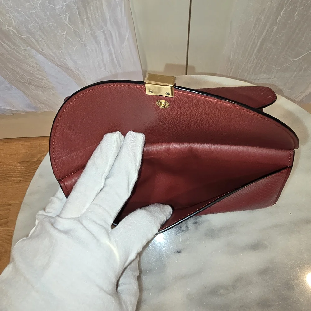 Chloe Red Python Georgia Long Wallet With Dustbag - Picture 4 of 10
